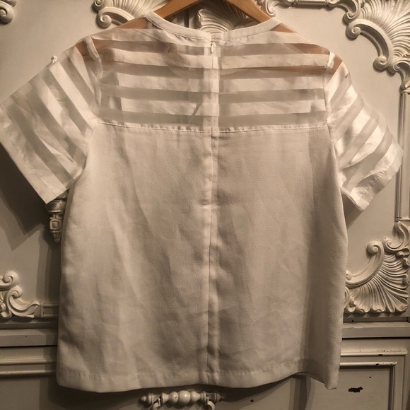White Sheer Tee - Picture 4 of 5